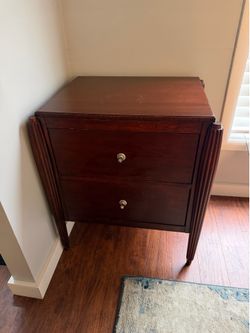 Solid Wood 2-Drawer Nightstand / End Table – Made in Canada