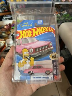 Hot Wheels The Simpsons Family Car Screen Time Pink Diecast 1:64 Scale New 2026 