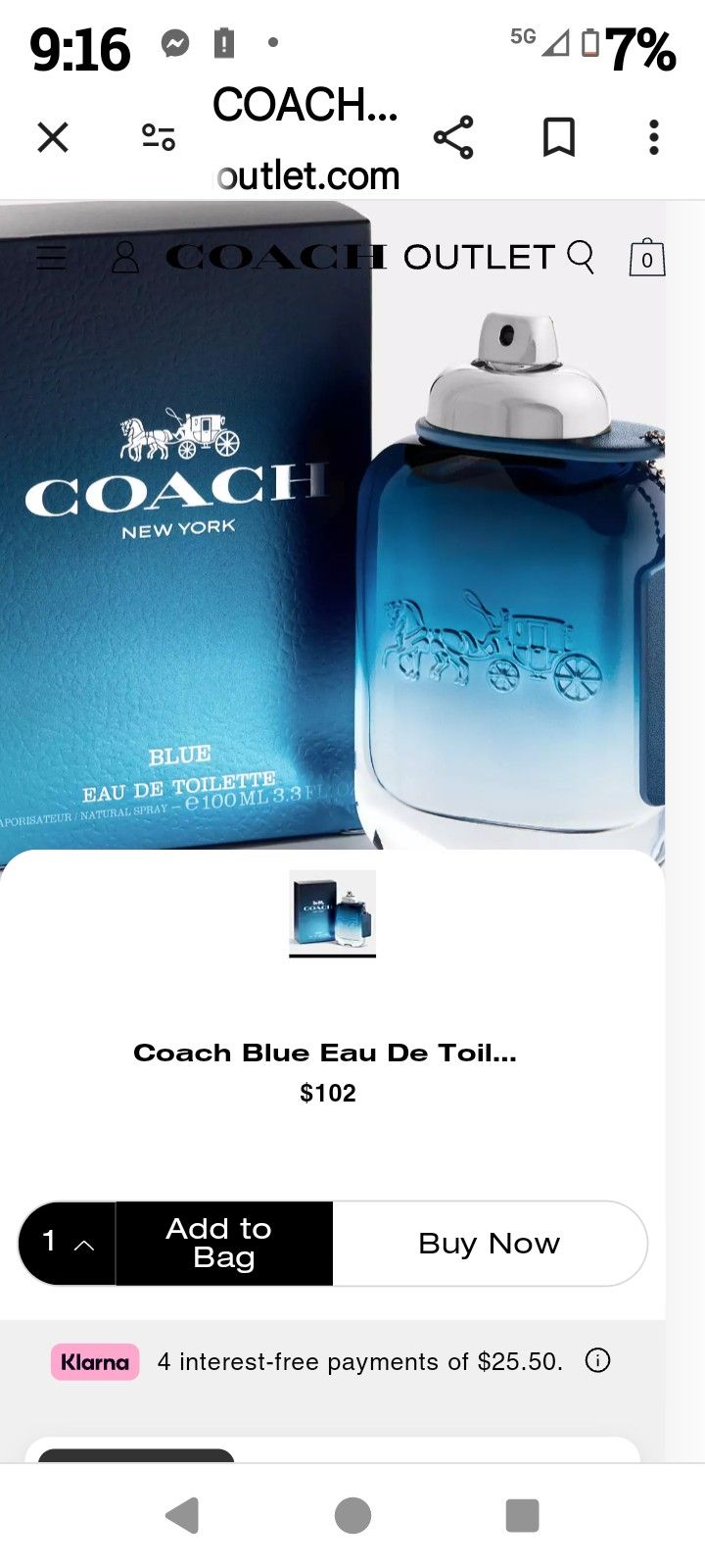 COACH COLOGNE