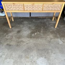 Studio McGee For Target Palmdale Woven Console Table for Sale