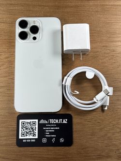 📱 iPhone 15 Pro Max | White Titanium | Cricket Only