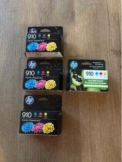 (45 EACH) HP 910 Genuine Ink Cartridge 3-Pack Cyan Magenta Yellow for OfficeJet 8010/8020