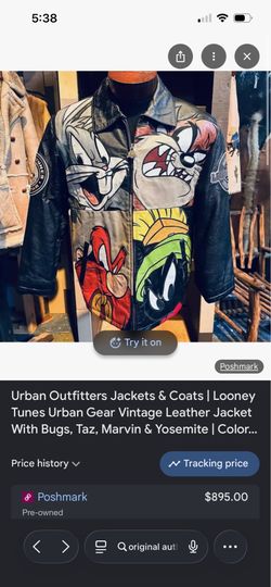 Urban Outfitters Jackets & Coats | Looney Tunes Urban Gear Vintage Leather Jacket