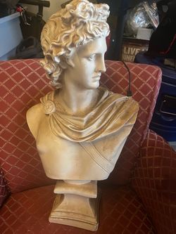 Ceramic Apollo Belvedere Bust Sculpture