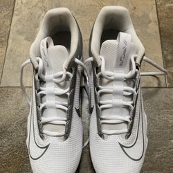 White Nike Vapor Football Cleats