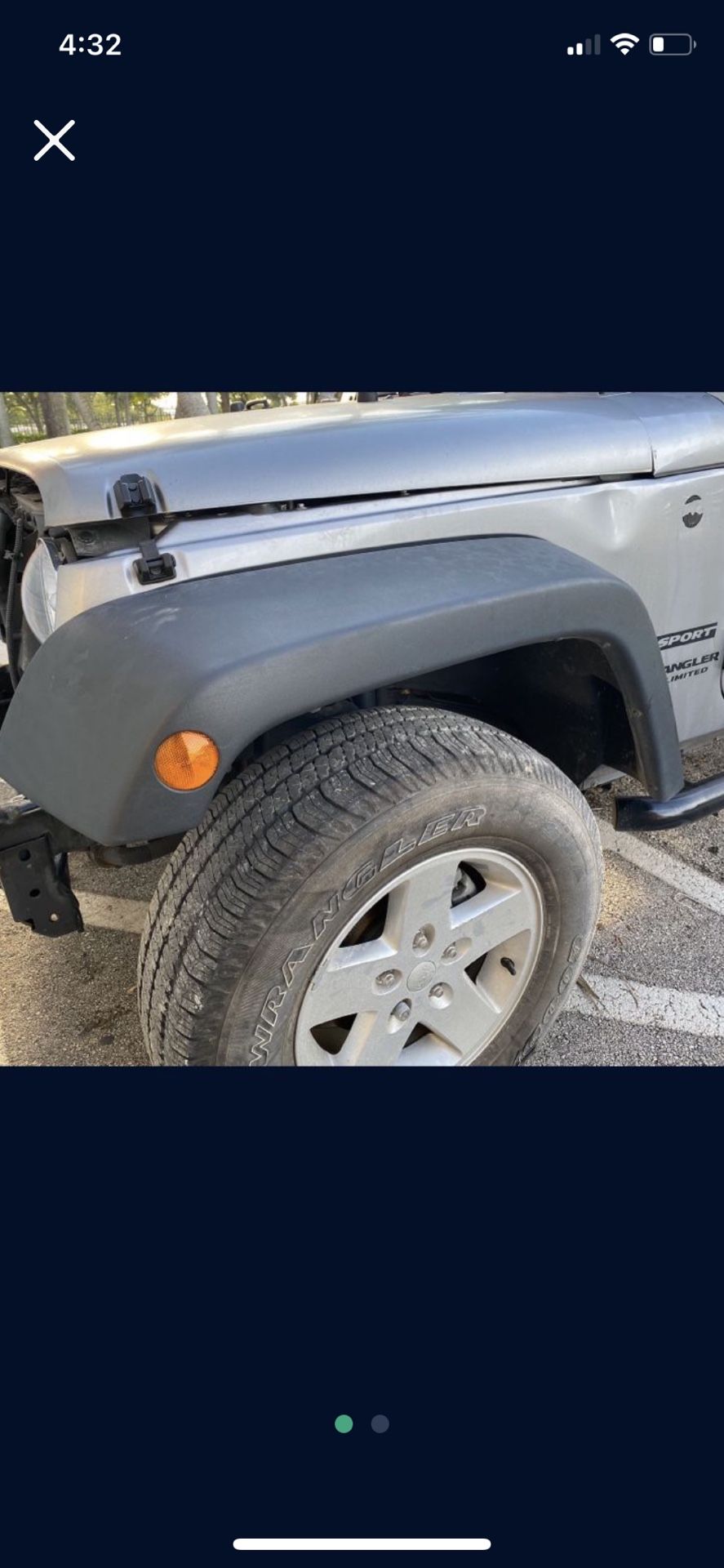 Fender Flare And Wheel+Tire Jeep Wrangler EXCELLENT