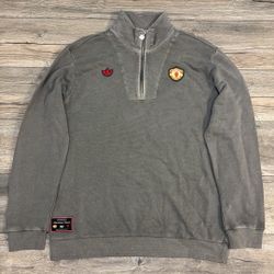 Manchester United Grey Quarter Zip XL