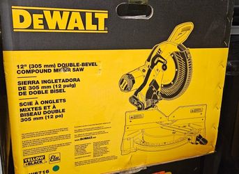New dewalt double bevel miter saw
