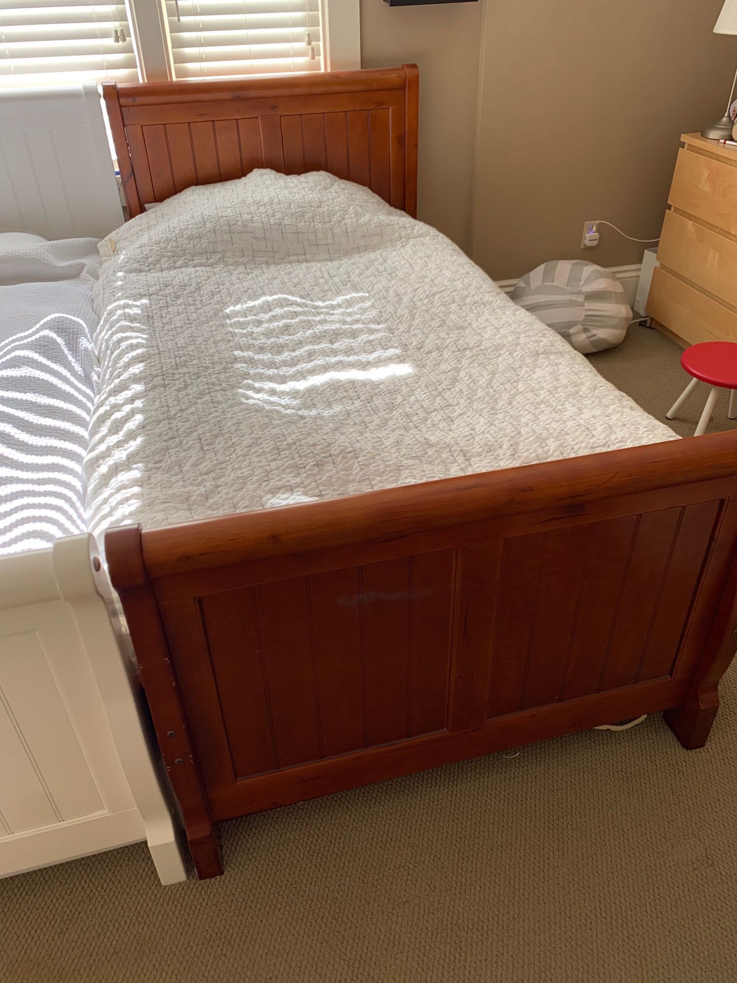 Twin Size Mattress and Bed Frame