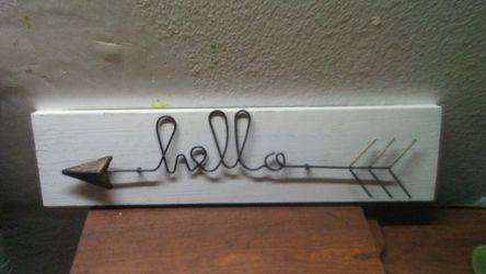 WOOD DECOR WITH HELLO