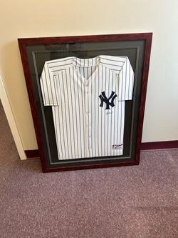 Framed Signed New York Yankees Jersey