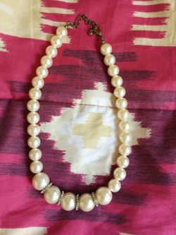 Pearl & diamond necklace