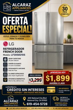 LG 36” 30  Cu Ft Capacity Refrigerator