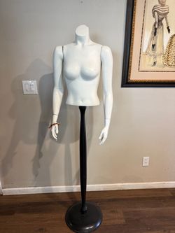Female Mannequin Torso with Stand and Arms