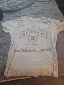 Men's Medium RVCA BJ PENN SHIRT RARE MMA BRAZILIAN JIU JITSU