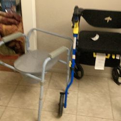 walker And Bedside Camode