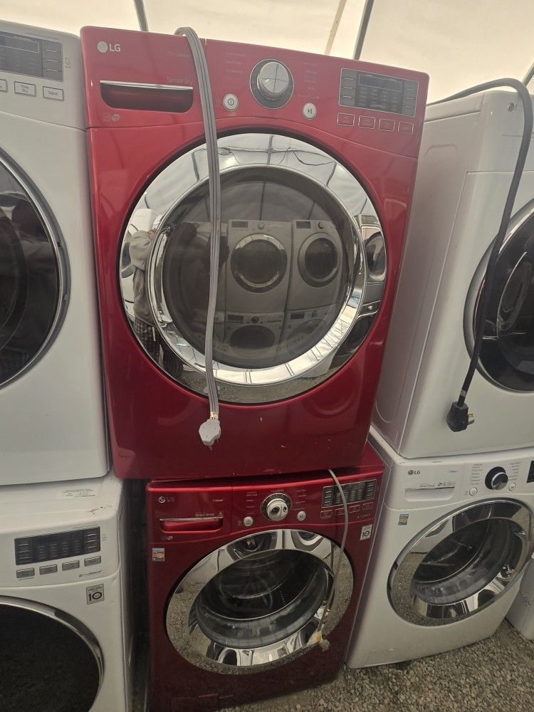 Lg Washer And Dryer Set Electric Extra Large Capacity 30-day Warranty 