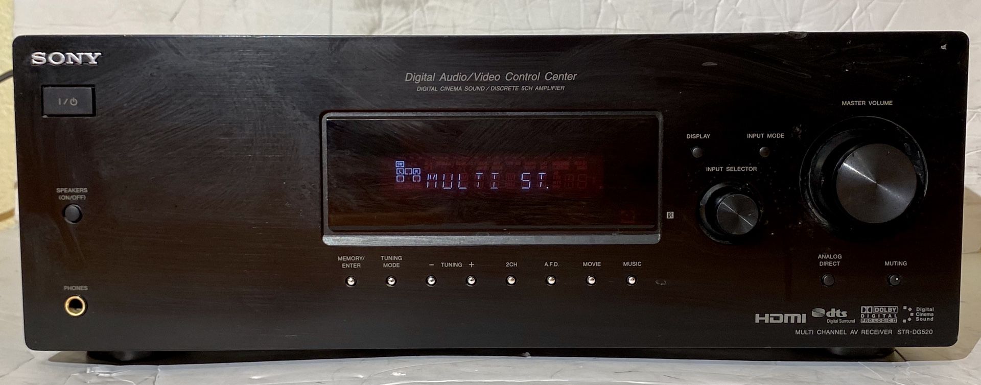 SONY STR-DG520 5.1 Digital Audio/Video Amplifier 500 W Stereo A/V Receiver HDMI W