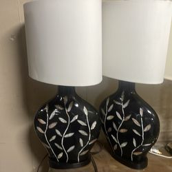 2 end table lamps