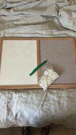 Combination dry erase and changeable letter board