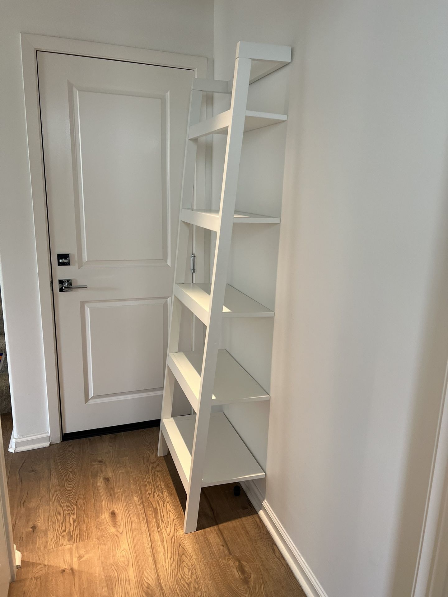 White Bookcase Leaning 24.5”