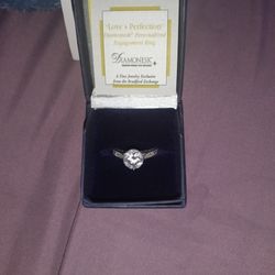 New In Box -  Diamonesk Silver Ring 