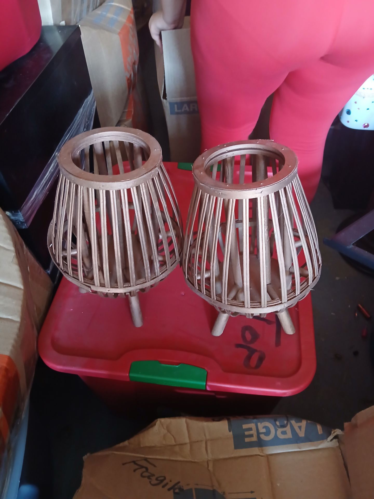 Decorative table lamp for candel