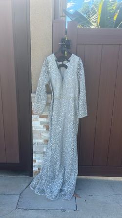 Neslay XL Silver dress with rhinestones New