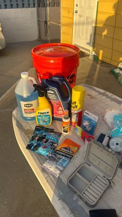Mixed Car Care & Household Cleaning Supply Lot