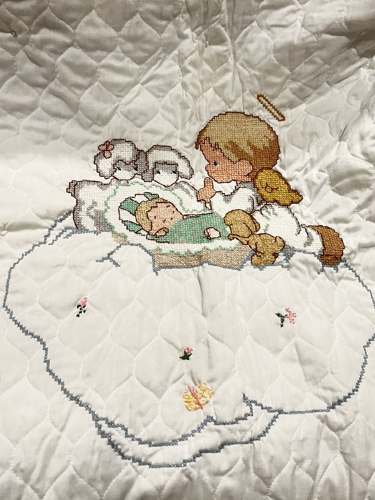 Babies Are Precious Stamped Kit (stamped cross stitch kit)
