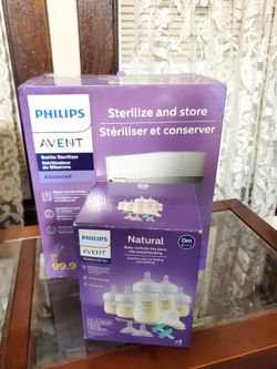 Bottle sterilizer and bottle set brand new