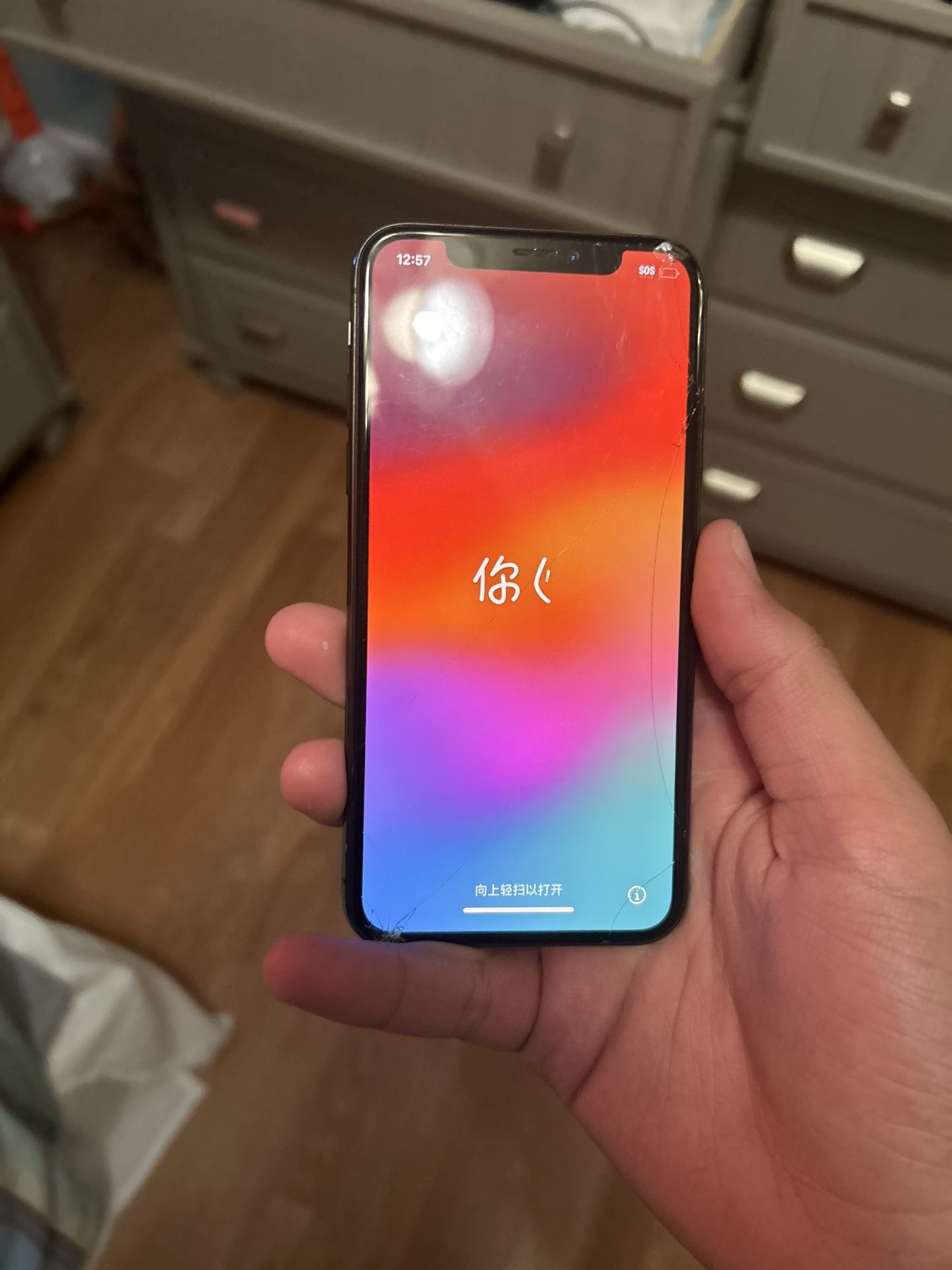 iPhone XS Cracked Front Space Gray 64GB T-Mobile