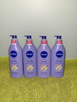 4 Nivea Oil In Lotion 16.9oz vanilla