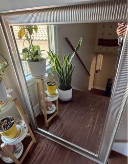 Ribbed  Art Deco Mirror