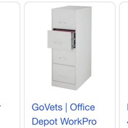 Workpro 26.5 legal Light Gray 4 Drawer
