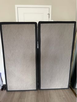 2, 9in box springs could be used for 1 king sized or 2 twin beds