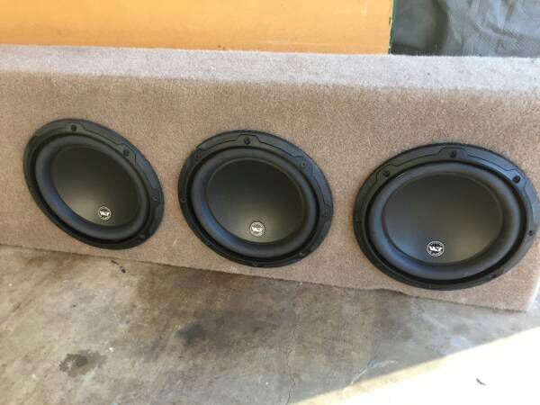 3 8 Inch JL Audio 8w3 Subwoofers/w Custom Ported box