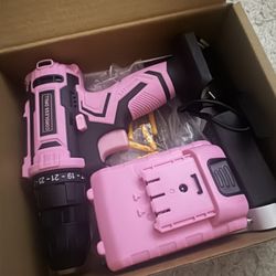 Pink Cordless Drill