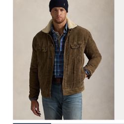 Polo Ralph Lauren Corduroy Sherpa Trucker Jacket Size 2XLT