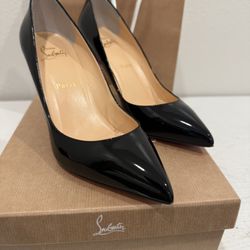 Christian Louboutin Pigalle Follies Black 39.5 Or 9.5