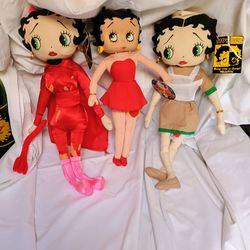 Betty Boop 3 doll set