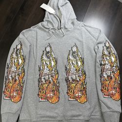 🔥 Who Decides War Grey Graphic Hoodie 🔥