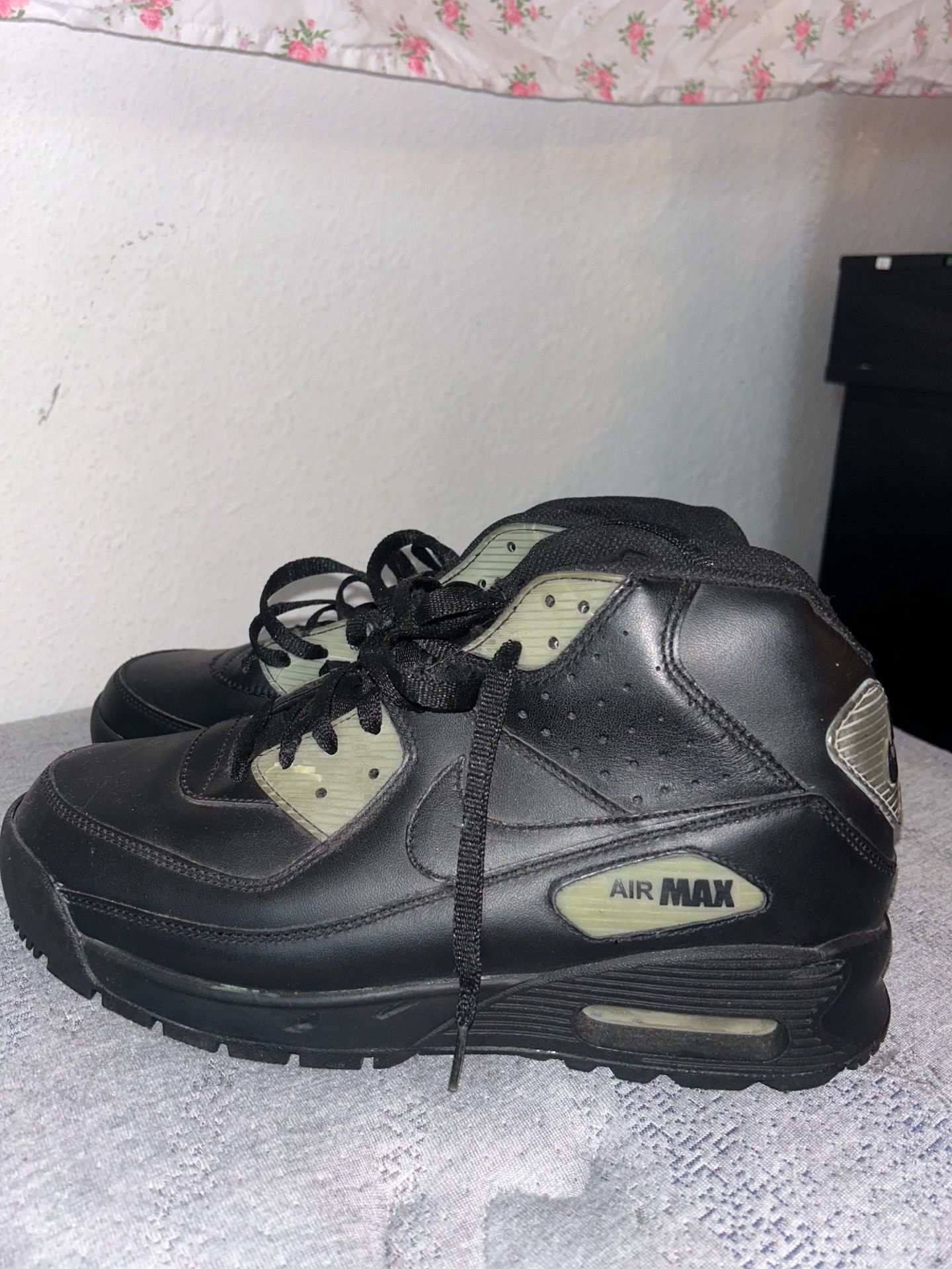 nike air max 90 mid black