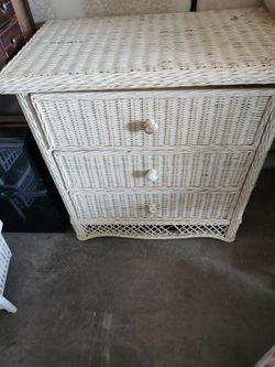Wicker drawers