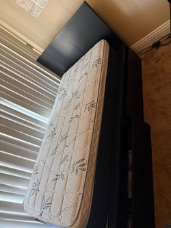 TWIN BED FRAME AND MATTRESS