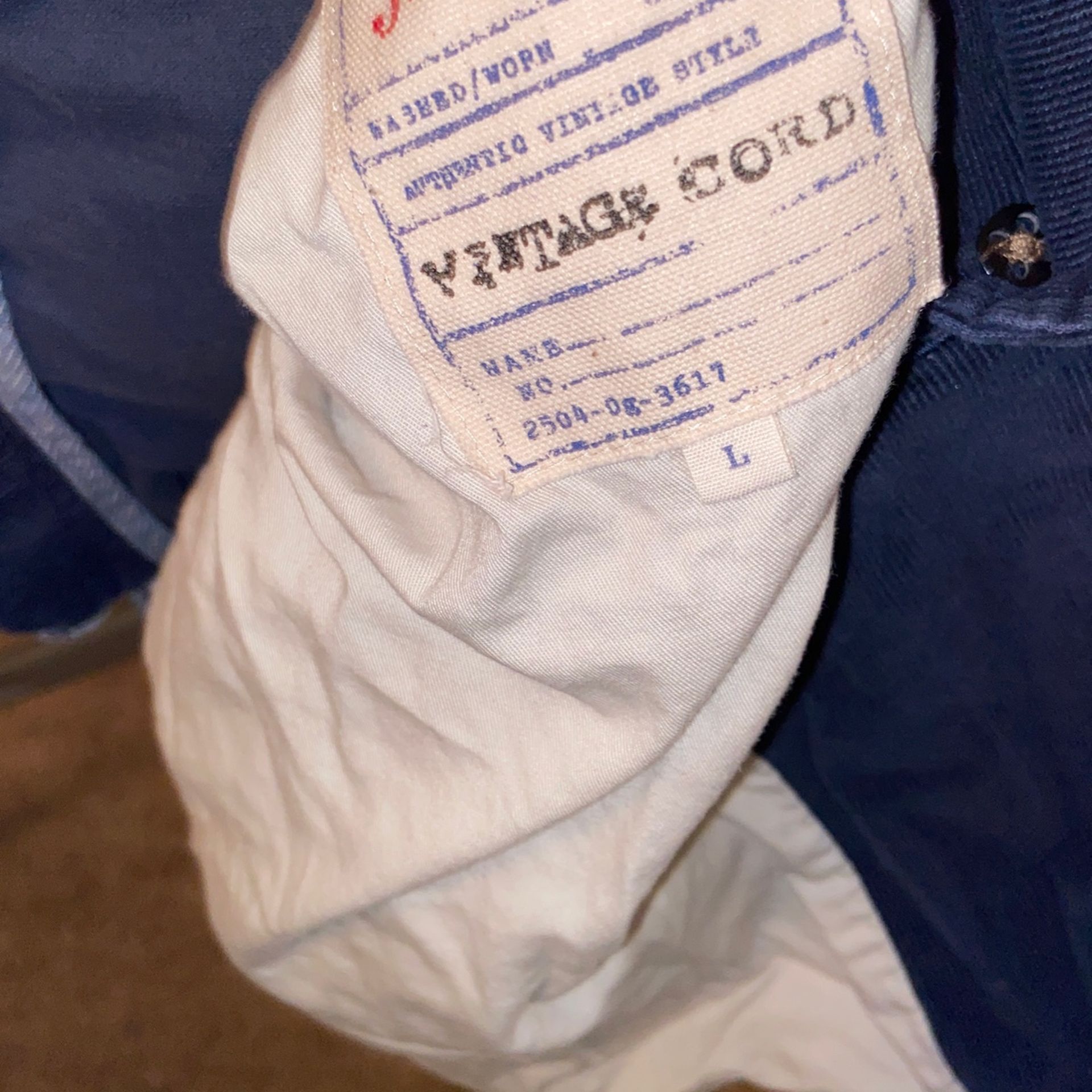 Mens J.Crew Vintage Cord