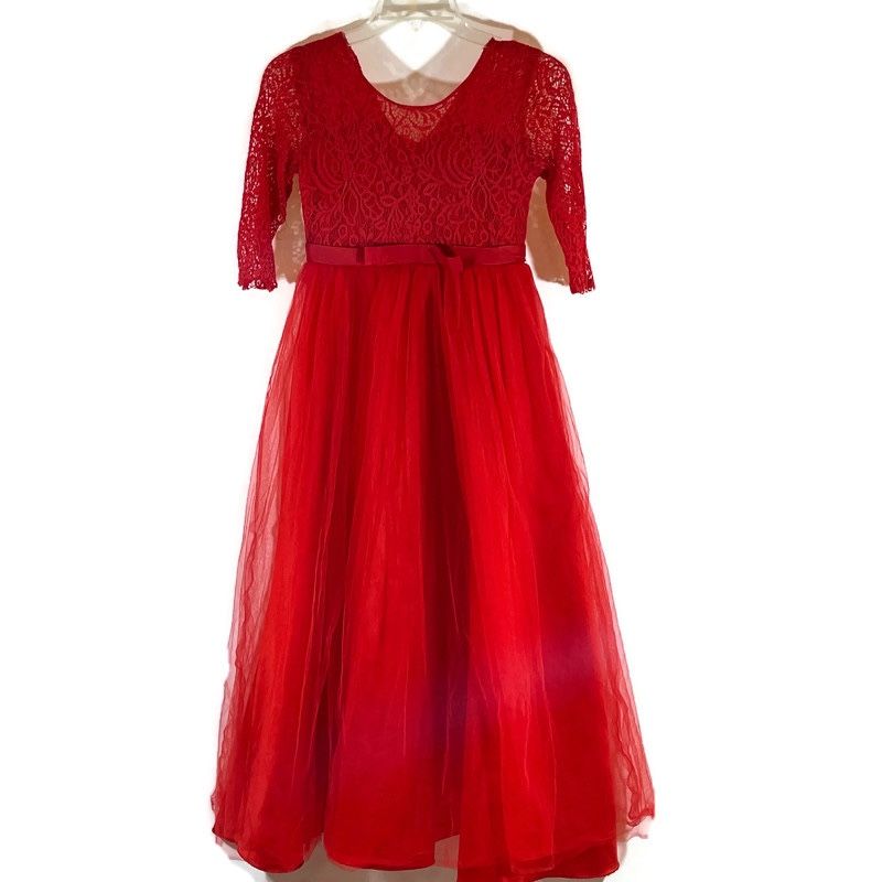 Girl’s Red Formal Dress