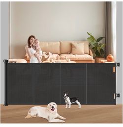 Pawtners Retractable Baby Gate, 41" Tall  71" Wide