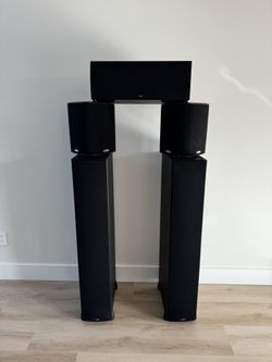 Polk Audio Tower Front, Center And Surround Speakers