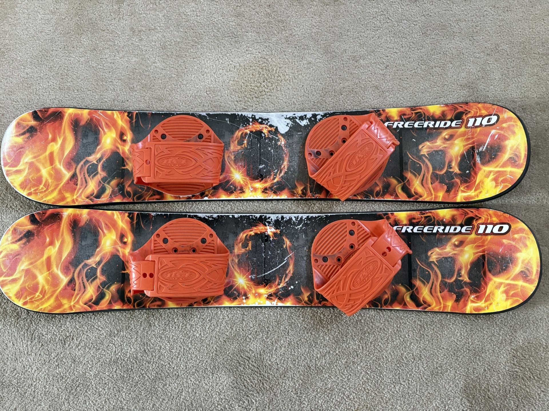 2 Freeride 110 Youth Practice Snowboards $20
